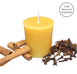 Mulled Spice Beeswax Votive Candle