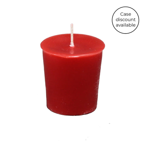 Red Beeswax Votive Candle