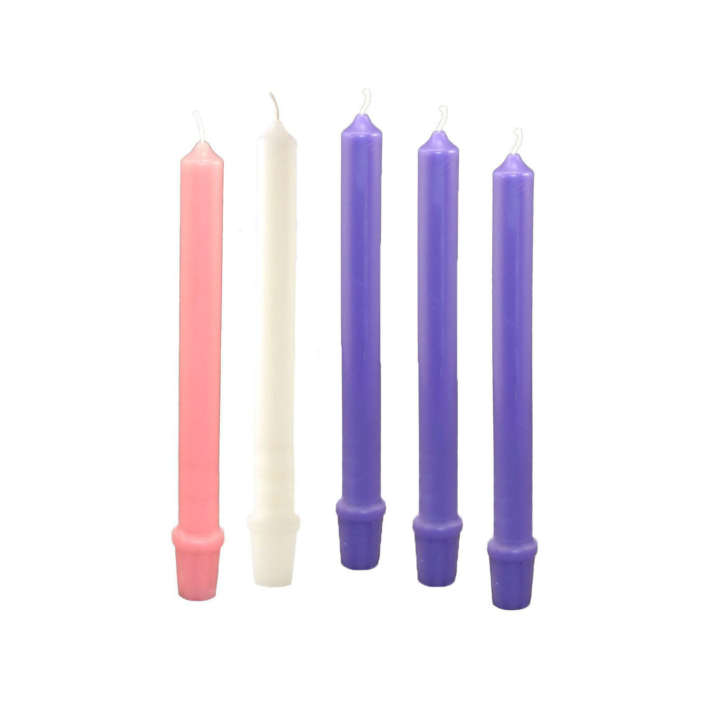 Violet Beeswax Advent Candle