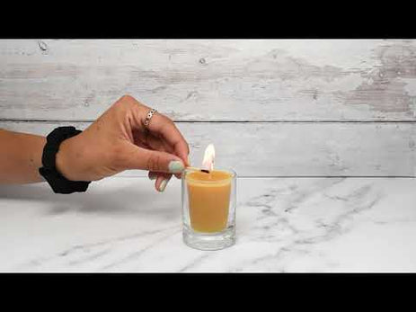 Pearl Beeswax Votive Candle