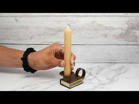 6 Inch Natural Beeswax Tube Candle