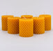 Natural Beeswax Beaded Pillar Candle